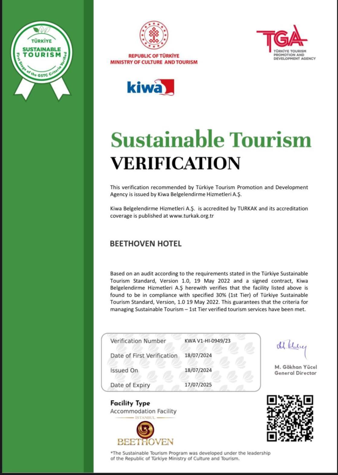 Beethoven Hotel - Special Category Istanbul Luaran gambar